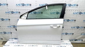 Дверь в сборе передняя левая Hyundai Elantra AD 17-20 белый W8, тычки
