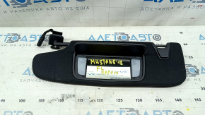 Козырек левый Ford Mustang mk6 15-23 купе черный c управлением без крючка с подсветкой, царапины, без заглушки