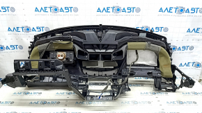 Торпедо передняя панель с AIRBAG Nissan Rogue 14-20 черная, BOSE