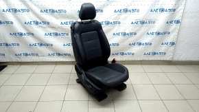 Пассажирское сидение Ford Mustang mk6 15-23 с airbag, электро+механическое, купе, черное, кожа, с подогревом, обдувом, с перфорацией, повреждение водой не работают моторчики, под чистку