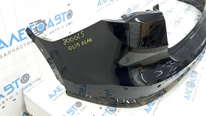 Бампер задний голый верхняя часть Audi Q3 83A 19-24 под парктроники без Park Assist, S-Line, без крепления, черный, царапина