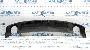 Губа заднего бампера Audi A3 8V 15-16 под 2 трубы, структура