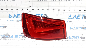 Ліхтар зовнішній крило лівий Audi A3 8V 15-16 4d LED, тріщини на склі, відклеїлося скло