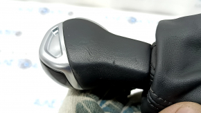 Ручка АКПП Audi Q3 83A 19-25 кожа черная с хромом, царапины