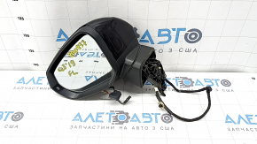 Дзеркало бічне ліве в зборі Audi Q3 83A 19-25 6+2 пінів, поворотник, підігрів, BSM, чорне, подряпина