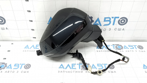 Зеркало боковое правое в сборе Audi Q3 83A 19-24 6+2 пинов, поворотник, подогрев, BSM, черное