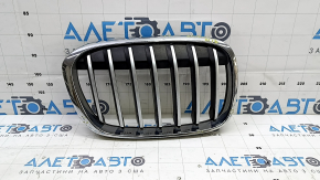 Решетка радиатора grill правая BMW X1 F48 16-19 X-line серая решетка, песок