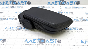Подлокотник в сборе BMW X1 F48 16-19 кожа черн, без телефона, без беспроводной зарядки, сломан механизм закрытия, царапины на пластике