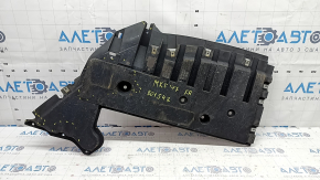 Захист переднього бампера Ford Fusion mk5 17-20 правий, потертий, надламаний, тріщини