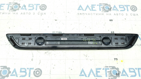 Комплект накладок порога Mazda CX-5 17-25 черная с хром вставкой и подсветкой, царапины