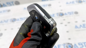 Ключ smart BMW X1 F48 16-22 4 кнопки, царапины, тычки, облез хром и покрытие