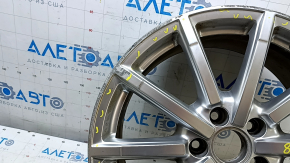Диск колесный R18x8J ET46 Audi A3 8V 15-16 стиль CL7, 10 спиц хром, бордюрка