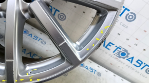 Диск колесный R18x8J ET46 Audi A3 8V 15-16 стиль CL7, 10 спиц хром, бордюрка