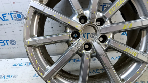 Диск колесный R18x8J ET46 Audi A3 8V 15-16 стиль CL7, 10 спиц хром, бордюрка