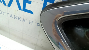 Форточка глухое стекло задняя правая Ford Fusion mk5 13-20 два хрома, царапины на хроме, порезан уплотнитель