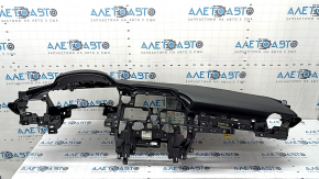 Торпедо передня панель з AIRBAG Mazda 6 18-21 чорна, з сітками динаміків