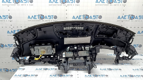 Торпедо передняя панель с AIRBAG Mazda 6 18-21 черная, с сетками динамиков