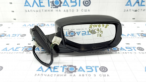 Зеркало боковое правое в сборе Honda Accord 16-17 12 пинов, поворотник, камера, черное, POLYWAY