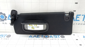Козырек левый Jeep Cherokee KL 19-22 черный с Home link, без крючка, с подсветкой