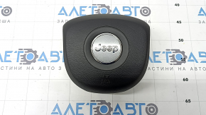 Подушка безопасности airbag в руль водительская Jeep Cherokee KL 19-23 черная, ржавый пиропатрон