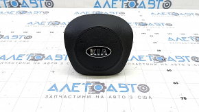 Подушка безопасности airbag в руль водительская Kia Sorento 19-20 черная, ржавчина