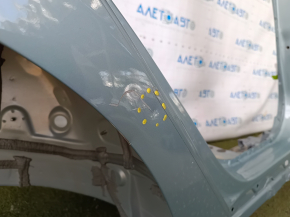 Четверть крыло задняя правая Toyota Prius 50 19-22 под BSM, отпилена, с центральной стойкой, зеленая, тычка