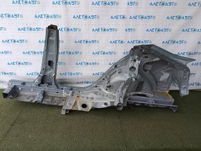 Четверть крыло задняя правая Toyota Prius 50 19-22 под BSM, отпилена, с центральной стойкой, зеленая, тычка