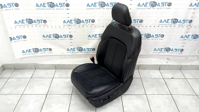 Водійське сидіння Jeep Grand Cherokee WL 21-23 з airbag, електричне, підігрів, чорна шкіра з перфорацією, під чистку, подряпини на спинці