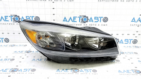 Фара передня права гола Kia Sorento 19-20 галоген + LED DRL, адаптив з накладкою та кріпленнями, під полірування
