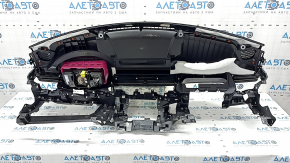 Торпедо передняя панель с AIRBAG Jeep Grand Cherokee WL 21-26 черная, 4 части
