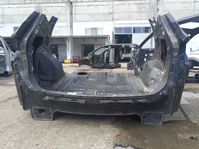 Задня панель Hyundai Santa FE Sport 17-18 комплект 6 частин, на кузові, чорна
