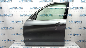 Двері в зборі передня ліва BMW X5 F15 14-18 keyless, графіт A52M, тички, подряпини на молдингу