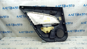 Обшивка двери задней правой Toyota Prius 50 2016-2022 с подлокотником и серой вставкой.