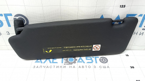 Козырек правый Audi A4 B8 13-16 рест седан, черный, без крючка