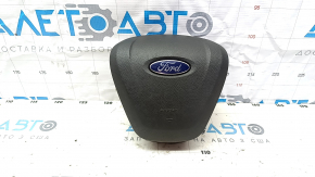 Подушка безпеки airbag в кермо водійська Ford Fusion mk5 13-16 чорний, іржавий піропатрон, потертість 