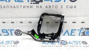 Накладка передней панели левая Volvo XC60 18-26 под дерево Linear Lime с хромом