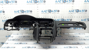 Торпедо передняя панель с AIRBAG Audi A4 B8 13-16 черная рест