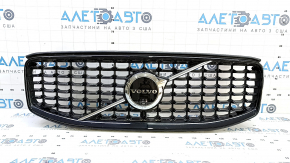 Решітка радіатора grill Volvo XC60 22-26 R-Design, з емблемою, під камеру, з ущільнювачем, подряпини, пісок