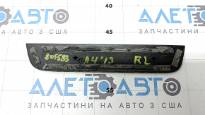 Накладка порога внешняя задняя левая Audi A4 B8 08-16 седан хром S line, царапины