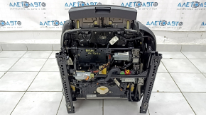 Водительское сидение Audi A4 B8 13-16 с airbag, электрическое, подогрев, комбинированная кожа черная с алькантарой, перфорация, серая строчка, S-Line, пд чистку