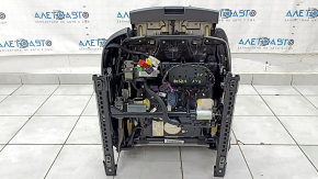 Пассажирское сидение Audi A4 B8 13-16 с airbag, электрическое, подогрев, комбинированная кожа черная с алькантарой, перфорация, серая строчка, S-Line, пд чистку, потерто