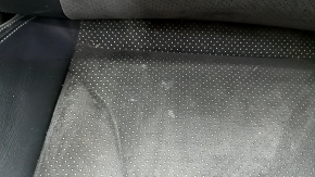 Пассажирское сидение Audi A4 B8 13-16 с airbag, электрическое, подогрев, комбинированная кожа черная с алькантарой, перфорация, серая строчка, S-Line, пд чистку, потерто