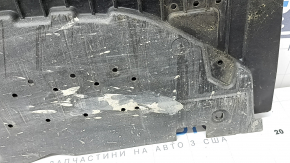 Защита переднего бампера Audi A4 B8 13-16 s-line, царапины, надломано ребро