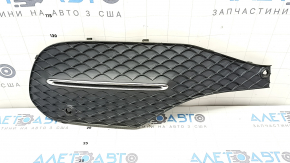 Решітка переднього бампера права Mercedes W167 GLE 350 450 20-23 структура з хром, під парктронік, пісок