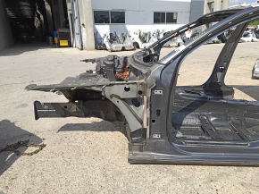 Чверть передня ліва Audi A4 B8 08-16 на кузові, графіт