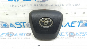 Подушка безпеки airbag в кермо водійська Toyota Highlander 20-21 чорна, іржавий піропатрон, поліз хром на емблемі