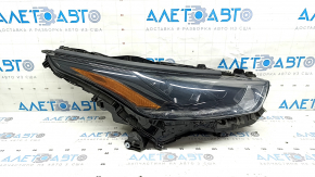 Фара передняя правая Toyota Highlander 21-26 LED+LED DRL темная
