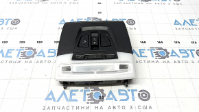Плафон освещения передний в сборе BMW 3 F30 12-18 под люк черный, царапины, облезло покрытие