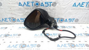 Дзеркало бічне ліве в зборі Nissan Ariya 23-26 9 пінів, чорне, підігрів, BSM