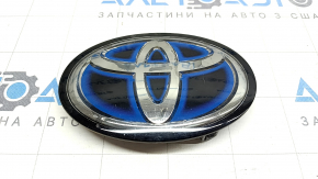 Эмблема решетки радиатора grill Toyota Camry v70 18-20 hybrid под радар, песок, сломано крепление